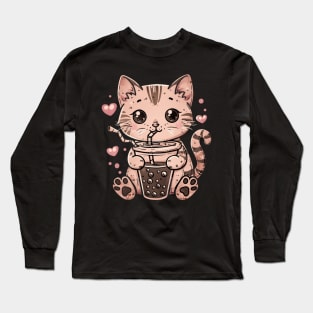 Cat's Boba Adventures Long Sleeve T-Shirt